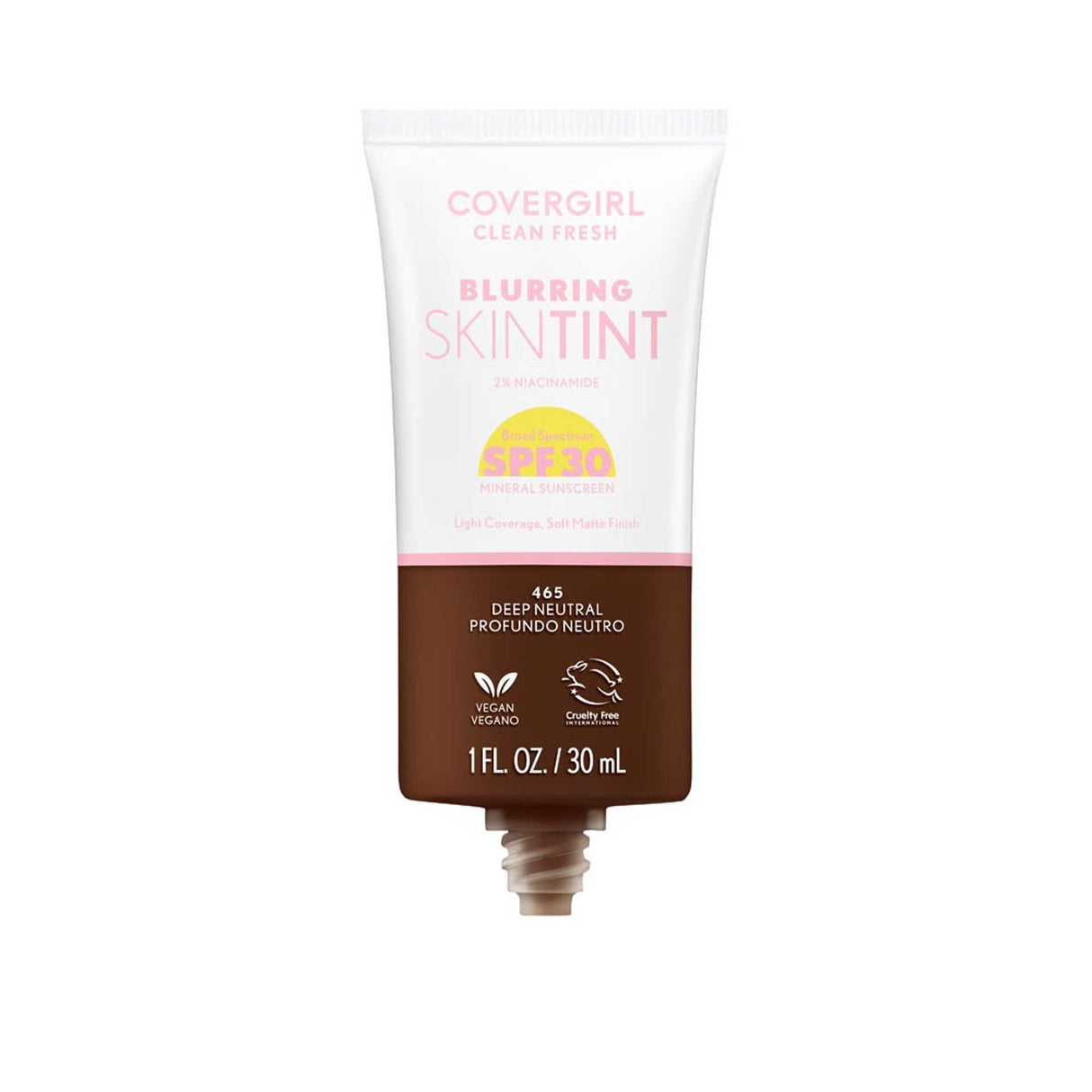 COVERGIRL Clean Fresh Blurring Skin Tint With SPF 30 - 465 Deep Neutral-3616306171787-LR-358380-3-LR eShop