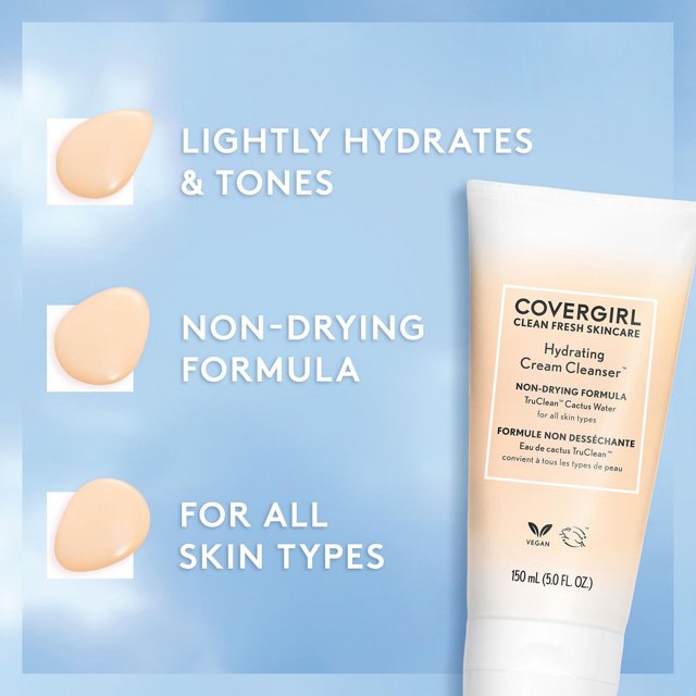 COVERGIRL Clean Fresh Skincare Hydrating Cream Cleanser-3616302735617-LR-343228-3-LR eShop