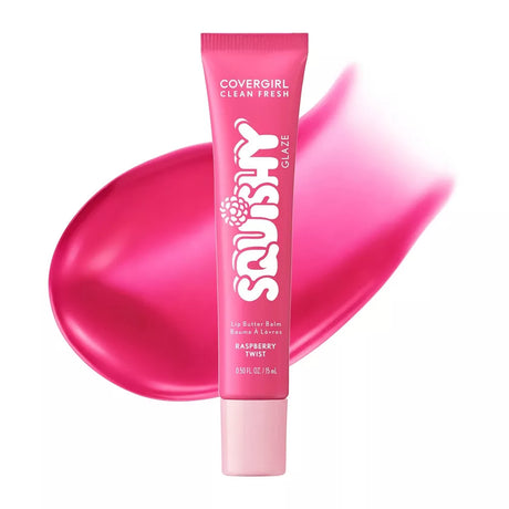 COVERGIRL Clean Fresh Squishy Glaze Lip Butter Balm - 100 Raspberry Twist, 0.5 oz-3616307175494-LR-360052-1-LR eShop