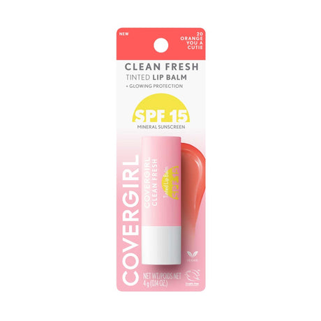 COVERGIRL Clean Fresh Tinted Lip Balm SPF - 20 Orange You a Cutie, 0.14 oz-3616306374102-LR-358382-1-LR eShop
