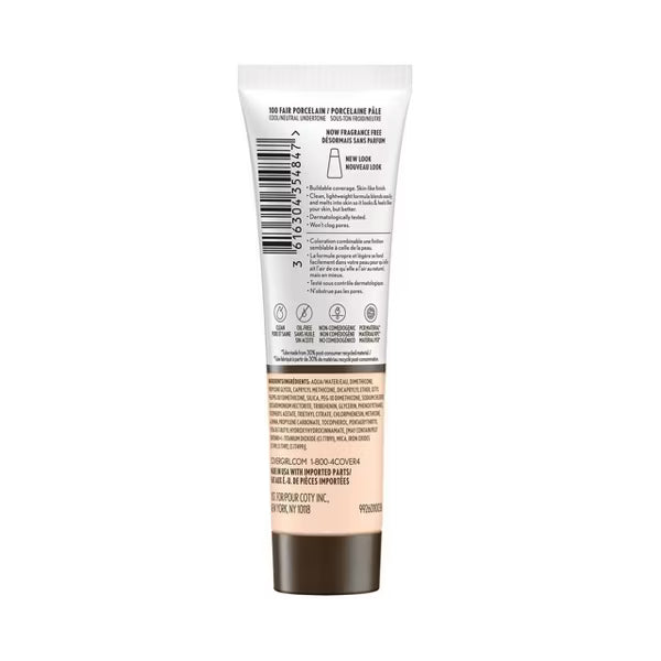 COVERGIRL Clean Invisible Foundation - 100 Fair Porcelain-3616304354847-LR-354724-3-LR eShop