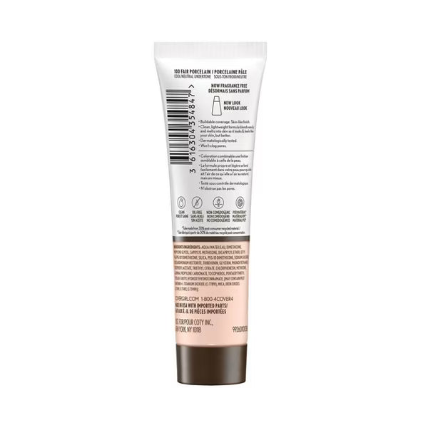 COVERGIRL Clean Invisible Foundation - 101 Porcelain-3616304354885-LR-354727-3-LR eShop