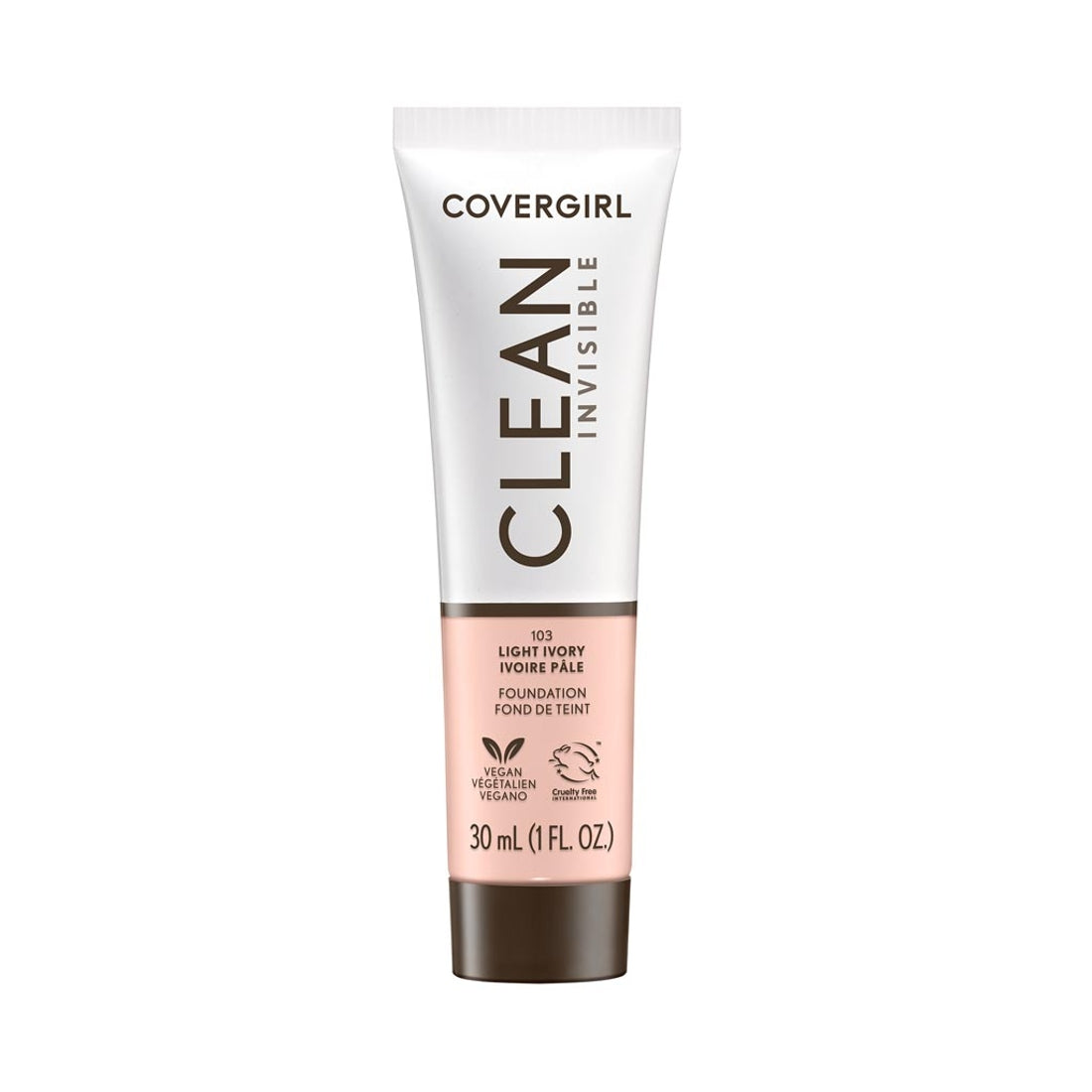 COVERGIRL Clean Invisible Foundation - 103 Light Ivory-3616304355004-LR-354733-1-LR eShop