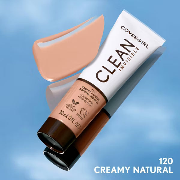 COVERGIRL Clean Invisible Foundation - 120 Creamy Natural-3616304354786-LR-354718-4-LR eShop