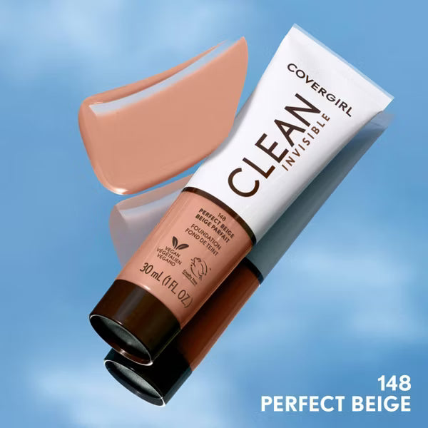 COVERGIRL Clean Invisible Foundation - 148 Perfect Beige-3616306327672-LR-357642-5-LR eShop