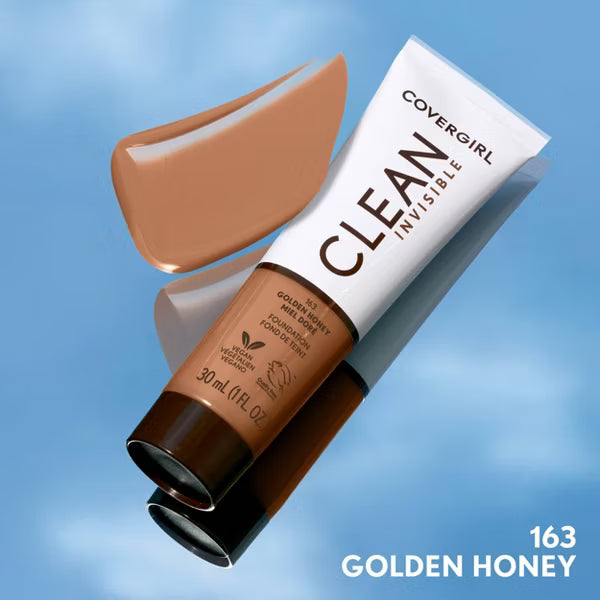 COVERGIRL Clean Invisible Foundation - 163 Golden Honey-3616304354854-LR-354725-4-LR eShop