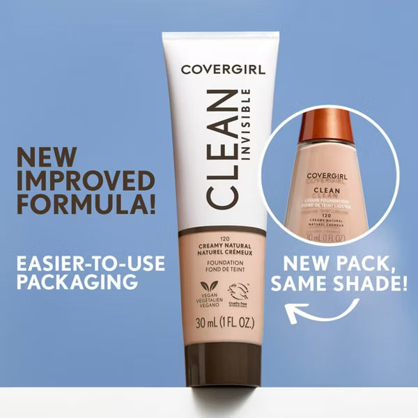 COVERGIRL Clean Invisible Foundation - 165 Tawny-3616306327702-LR-357644-8-LR eShop