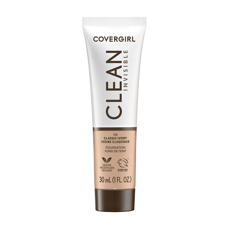 COVERGIRL Clean Invisible Foundation, Carded - 110 Classic Ivory-3616306327658-LR-357465-1-LR eShop