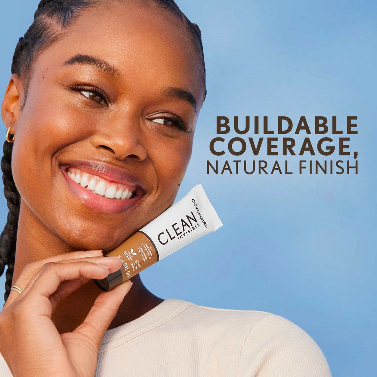 COVERGIRL Clean Invisible Foundation, Carded - 140 Natural Beige-3616306327740-LR-357478-5-LR eShop