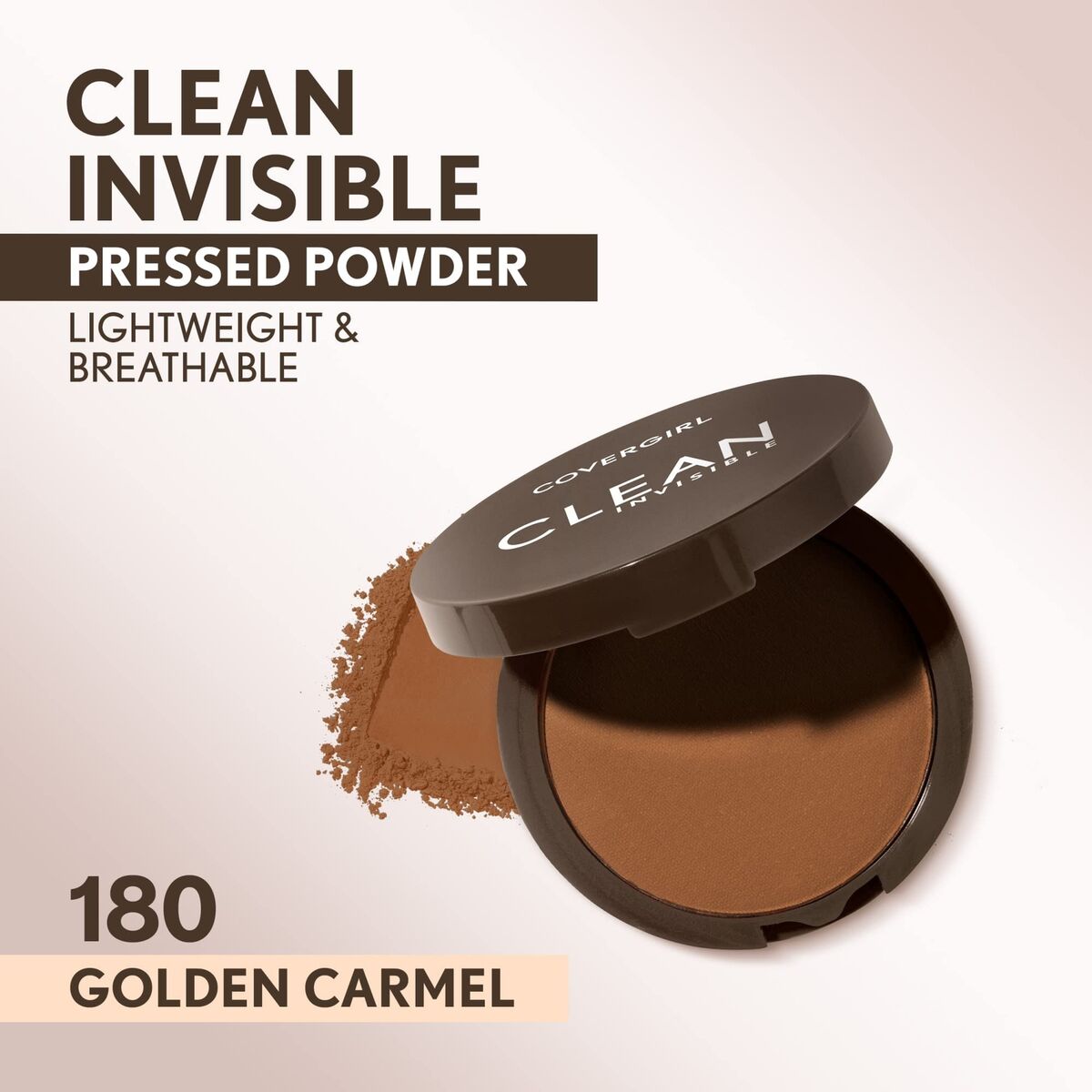 COVERGIRL Clean Invisible Pressed Powder Foundation - 180 Golden Caramel-3616304530852-LR-349672-3-LR eShop