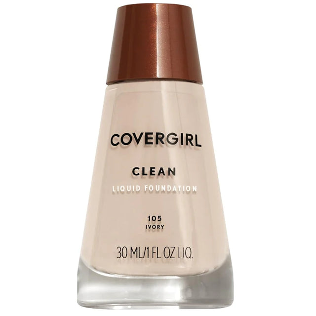 COVERGIRL Clean Liquid Foundation - 105 Ivory-022700122295-LR-205421-1-LR eShop