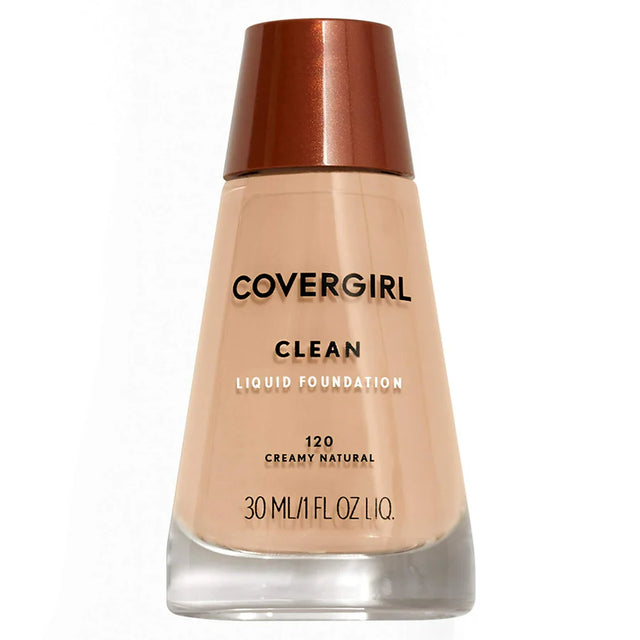 COVERGIRL Clean Liquid Foundation - 120 Creamy Natural-022700122301-LR-205423-1-LR eShop