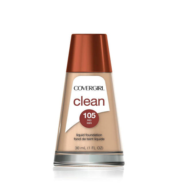 COVERGIRL Clean Makeup Liquid Foundation - 105 Ivory-008100004102-LR-205430-1-LR eShop