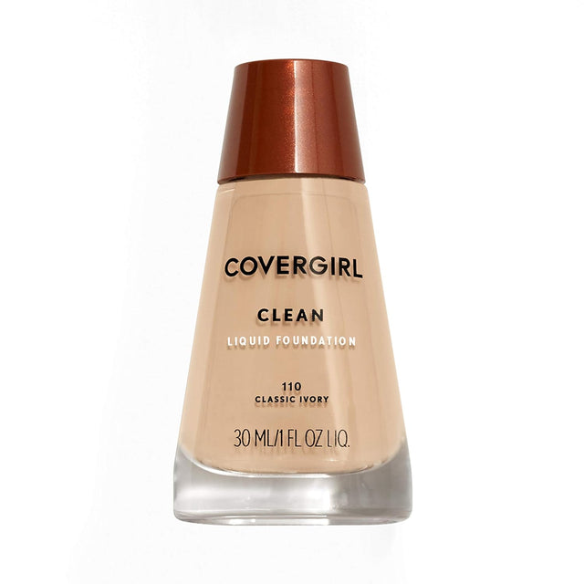 COVERGIRL Clean Makeup Liquid Foundation - 110 Classic Ivory-008100004119-LR-205452-1-LR eShop
