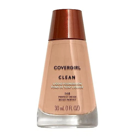 COVERGIRL Clean Makeup Liquid Foundation - 148 Perfect Beige-3616302476770-LR-340465-1-LR eShop