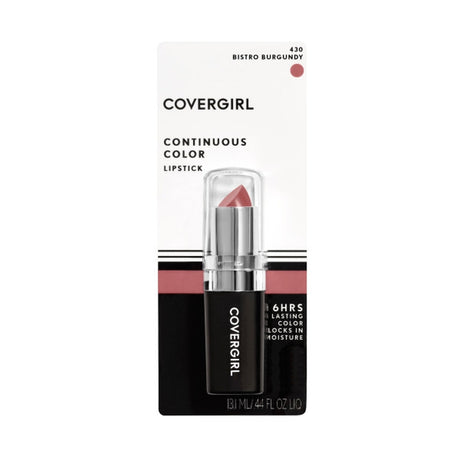 COVERGIRL Continuous Color Lipstick - 430 Bistro Burgundy-022700574964-LR-230853-1-LR eShop