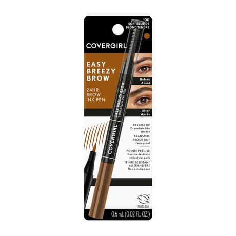 COVERGIRL Easy Breezy Brow All-Day Brow Ink Pen - 100 Soft Blond-3616302255603-LR-340463-1-LR eShop