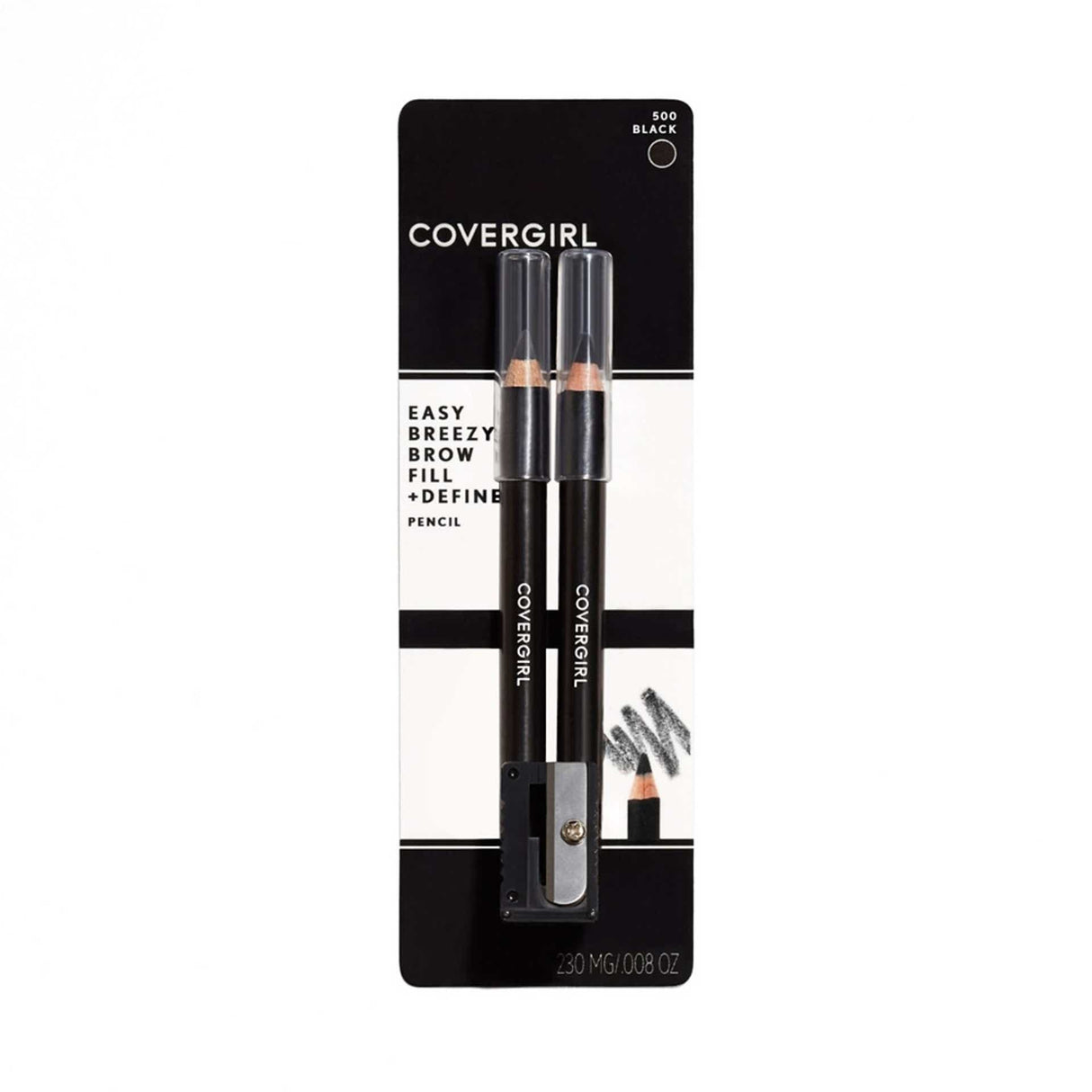 COVERGIRL Easy Breezy Brow Fill + Define Brow Pencil - 500 Black-022700062485-LR-42895-1-LR eShop
