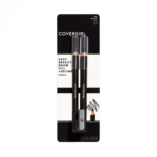 COVERGIRL Easy Breezy Brow Fill + Define Brow Pencil - 500 Black-022700062485-LR-42895-1-LR eShop