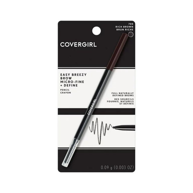 COVERGIRL Easy Breezy Brow Micro Fine + Define Pencil - 705 Rich Brown-046200041603-LR-319906-1-LR eShop
