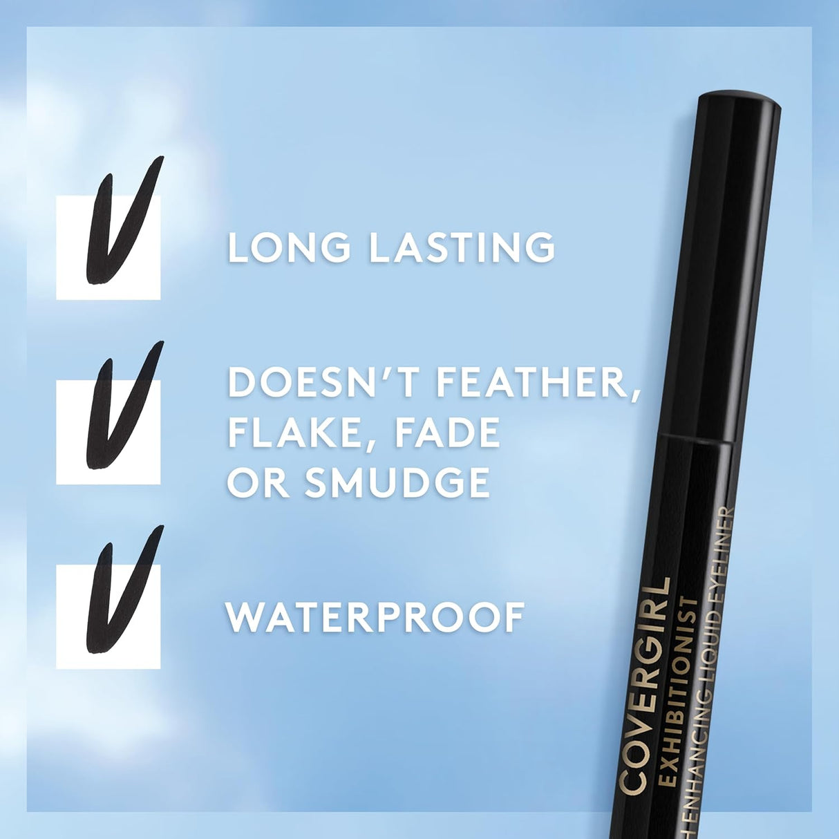 COVERGIRL Exhibitionist Lash Enhancing Liquid Eyeliner - 100 Matte Black-3616302632060-LR-343245-8-LR eShop