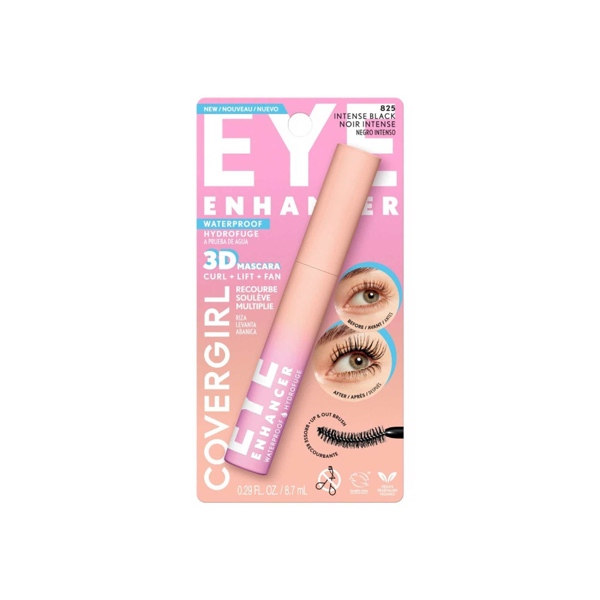 COVERGIRL Eye Enhancer 3D Waterproof Mascara - 825 Intense Black-3616306384798-LR-360038-2-LR eShop