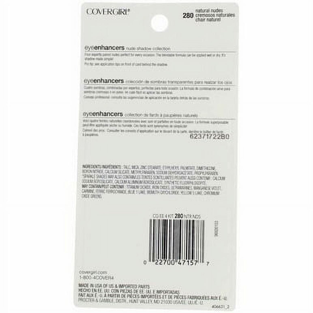 COVERGIRL Eye Enhancer Eyeshadow Quad - 280 Natural Nudes-022700471577-LR-269547-3-LR eShop