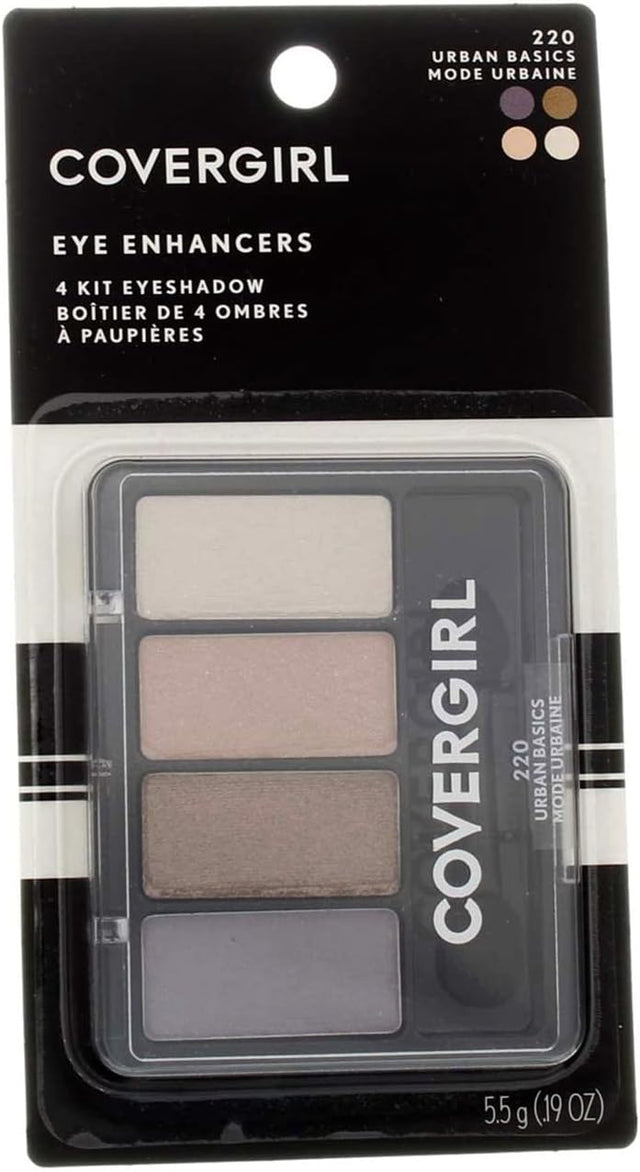 COVERGIRL Eye Enhancer Eyeshadow Quad, Carded - 220 Urban Basics-022700047581-LR-158434-1-LR eShop
