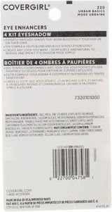 COVERGIRL Eye Enhancer Eyeshadow Quad, Carded - 220 Urban Basics-022700047581-LR-158434-5-LR eShop