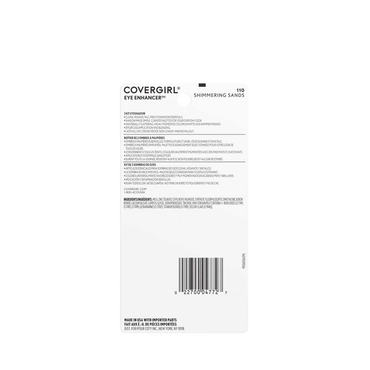 COVERGIRL Eye Enhancer Eyeshadow Trio, Carded - 110 Shimmering Sands-022700047727-LR-158426-5-LR eShop