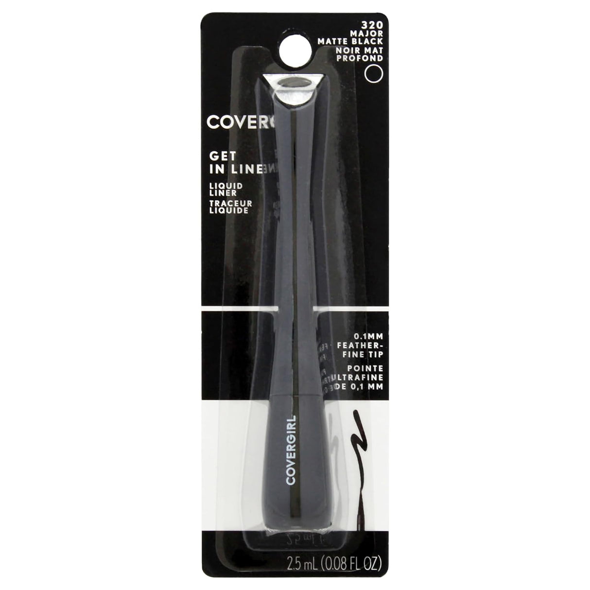 COVERGIRL Get In Line Liquid Eyeliner - 320 Major Matte Black-046200165972-LR-319846-1-LR eShop