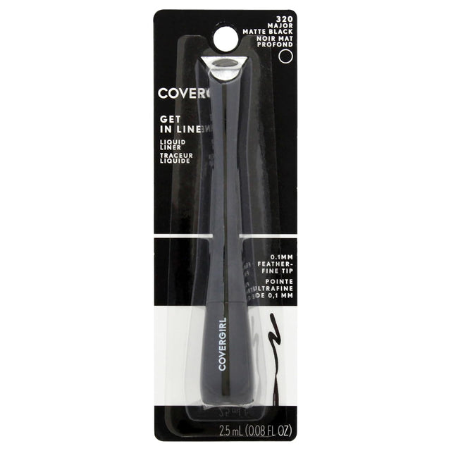 COVERGIRL Get In Line Liquid Eyeliner - 320 Major Matte Black-046200165972-LR-319846-1-LR eShop