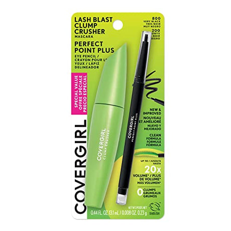 COVERGIRL Lash Blast Clump Crusher Mascara & Perfect Point Plus Eye Pencil - 800 Very Black 800 & 200 Black Onyx-3616304372056-LR-347607-1-LR eShop