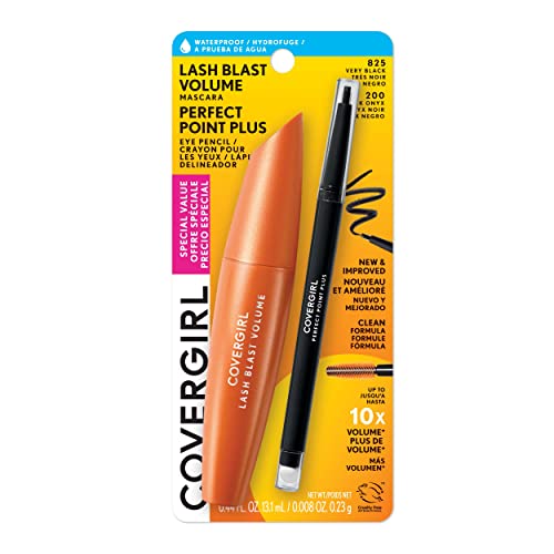 COVERGIRL Lash Blast Volume Waterproof Mascara & Perfect Point Plus Eye Pencil - 825 Very Black & 200 Black Onyx-3616304372032-LR-347605-1-LR eShop