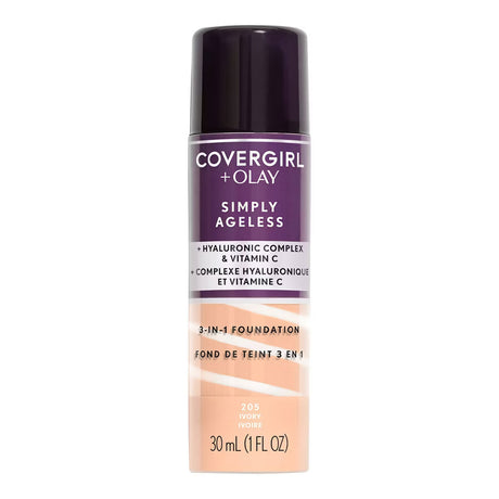COVERGIRL + Olay Simply Ageless 3-in-1 Liquid Foundation - 205 Ivory-008100100354-LR-294228-1-LR eShop