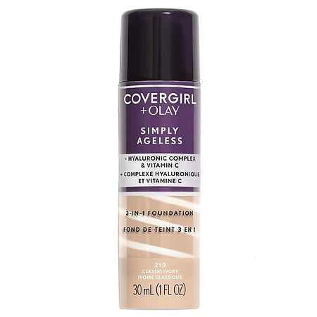 COVERGIRL + Olay Simply Ageless 3-in-1 Liquid Foundation - 210 Classic Ivory-008100100361-LR-294229-1-LR eShop