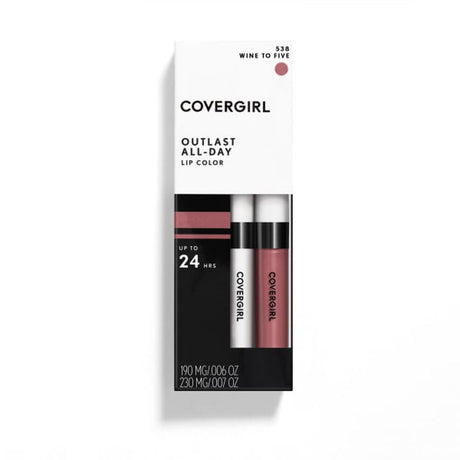 COVERGIRL Outlast All-Day Lip Color with Topcoat - 538 Wine To Five-046200011583-LR-269625-1-LR eShop