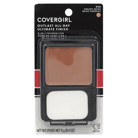 COVERGIRL Outlast All-Day Ultimate Finish 3-in-1 Foundation - 450 Creamy Beige-022700008148-LR-131491-1-LR eShop