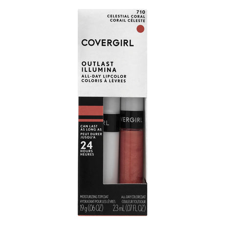 COVERGIRL Outlast Illumina All-Day Lip Color with Topcoat - 710 Celestial Coral-046200012337-LR-274229-1-LR eShop