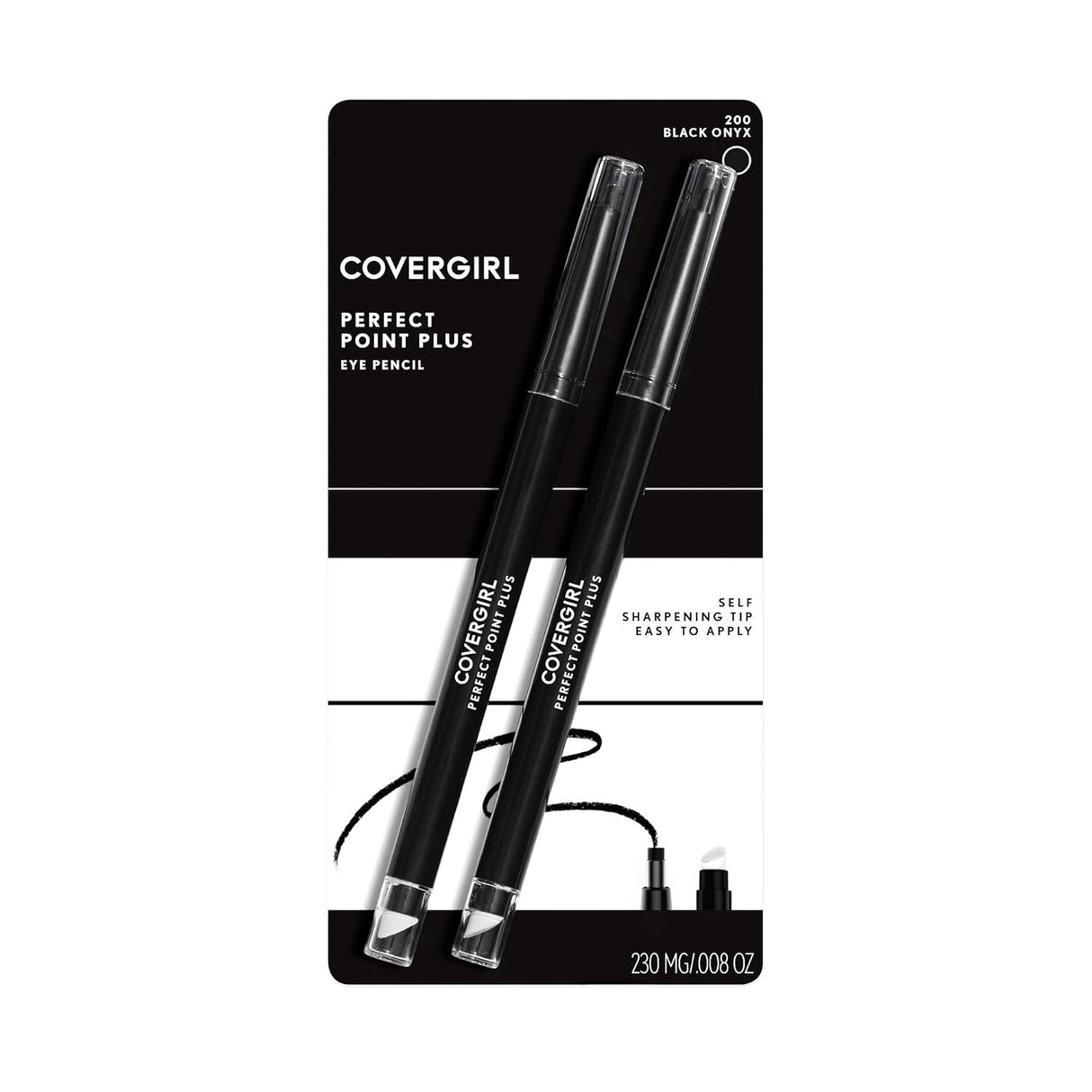 COVERGIRL Perfect Point Plus Eye Pencil - 220 Black Onyx, 2 count-046200041498-LR-317307-1-LR eShop