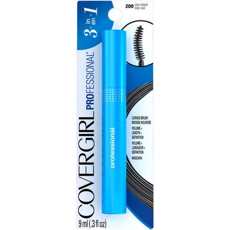 COVERGIRL Professional 3-in-1 Curved Brush Mascara - 200 Very Black-022700470211-LR-274163-1-LR eShop