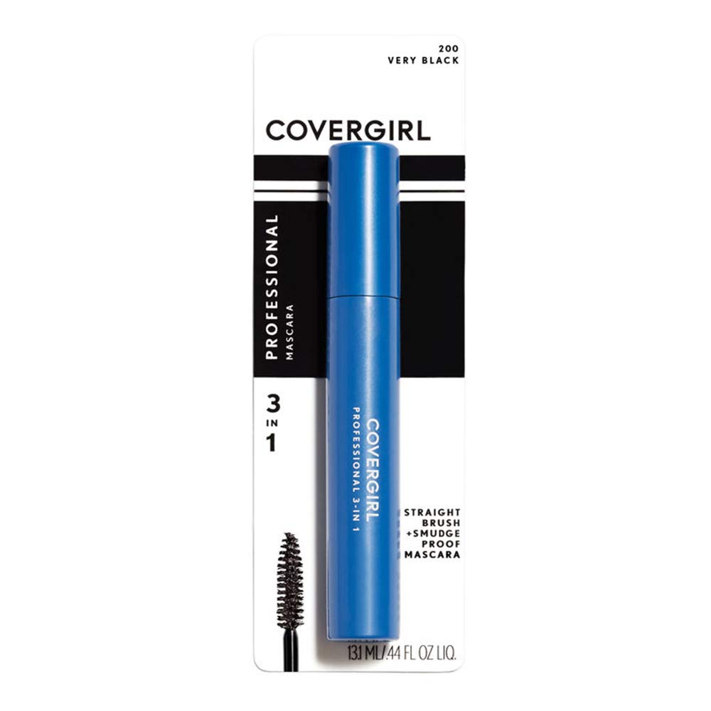 COVERGIRL Professional 3-in-1 Straight Brush Mascara - 200 Very Black-022700470181-LR-269575-1-LR eShop