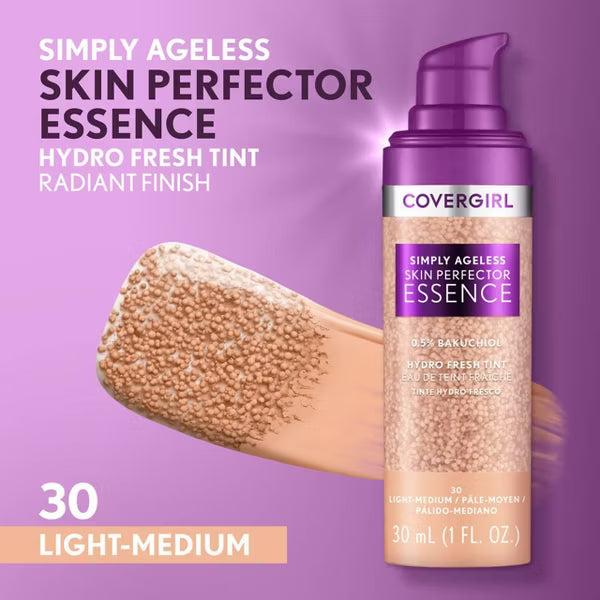 COVERGIRL Simply Ageless Skin Perfector Essence Foundation - 30 Light Medium-3616304842535-LR-352574-5-LR eShop