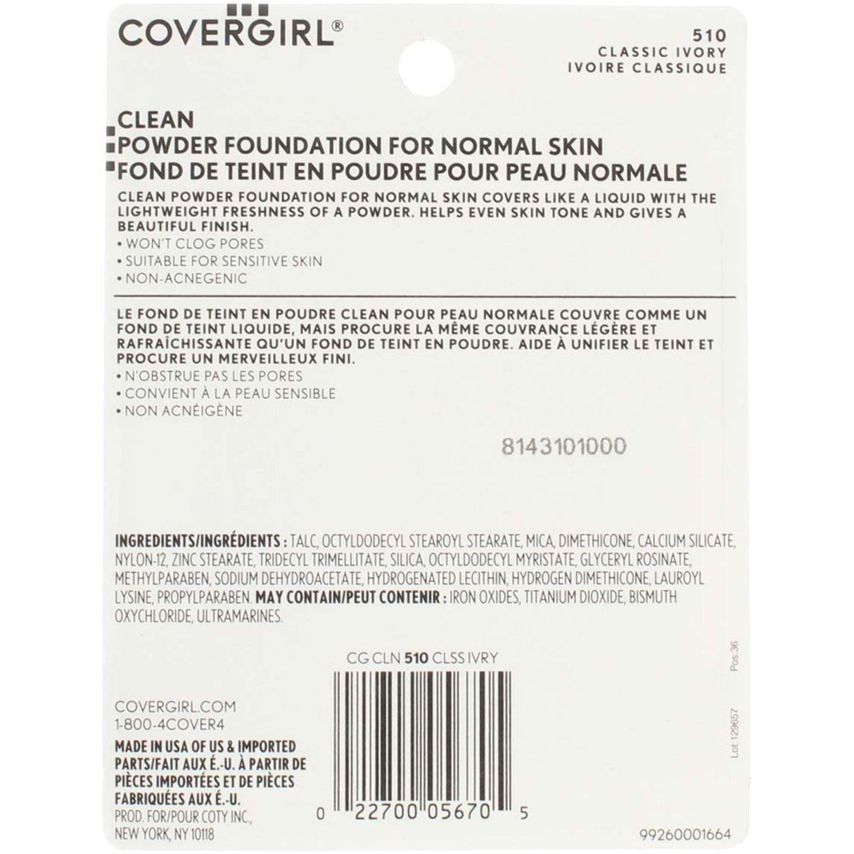 COVERGIRL Simply Powder Foundation - 510 Classic Ivory-022700056705-LR-119812-4-LR eShop