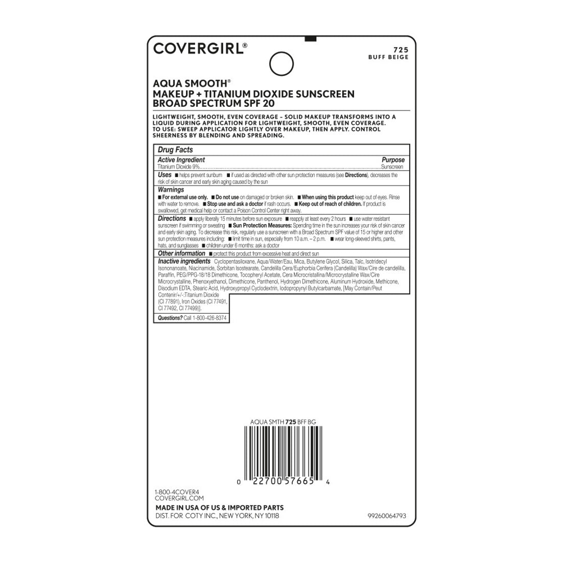 COVERGIRL Smoothers AquaSmooth Makeup Foundation - 725 Buff Beige-022700576654-LR-240031-5-LR eShop