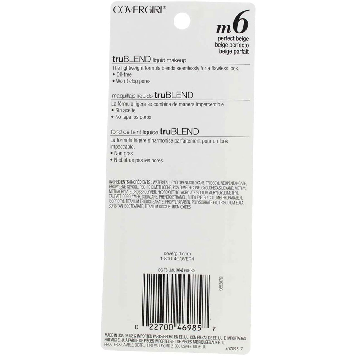 COVERGIRL TruBlend Liquid Makeup - M6 Perfect Beige-022700469857-LR-268824-2-LR eShop