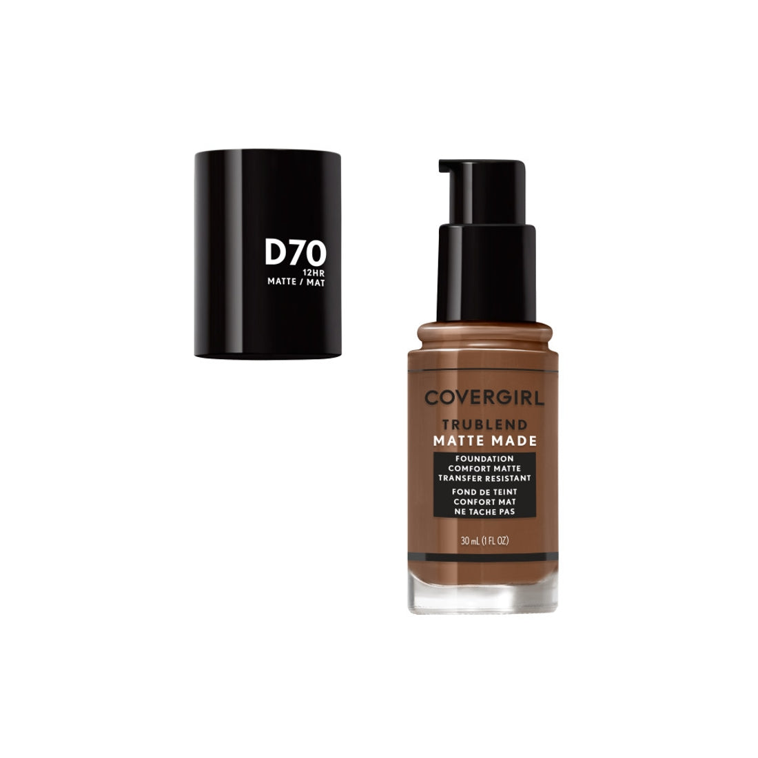 COVERGIRL TruBlend Matte Made Liquid Foundation - D70 Cappuccino-3614225304385-LR-324025-3-LR eShop