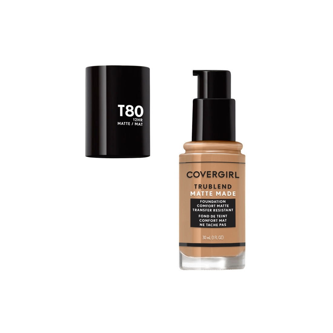 COVERGIRL TruBlend Matte Made Liquid Foundation - T80 Toasted Caramel-3614225304484-LR-324056-3-LR eShop