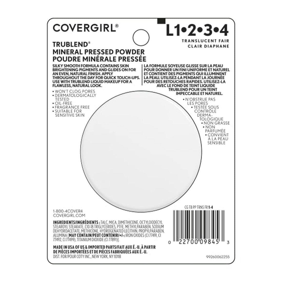 COVERGIRL TruBlend Pressed Powder - 001 Translucent Fair-022700098453-LR-186150-5-LR eShop