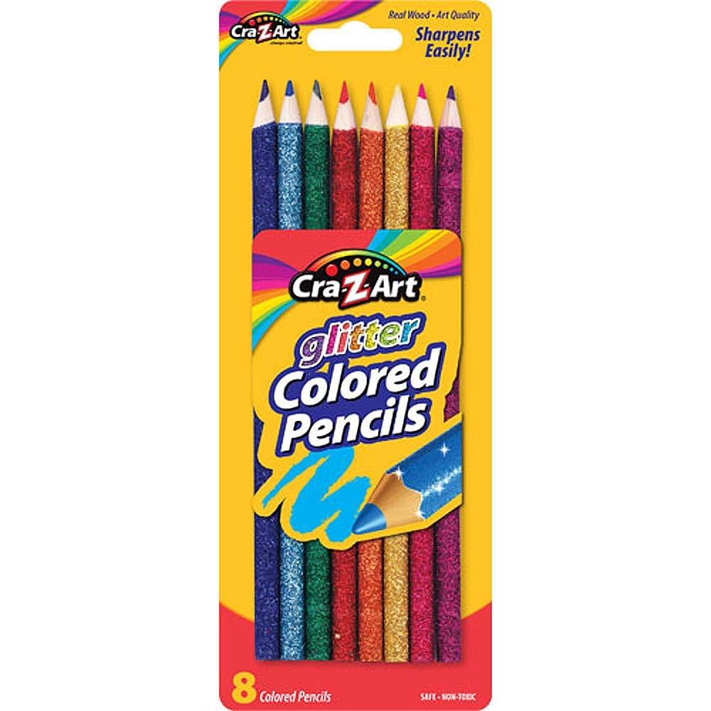 Cra-Z-Art Glitter Colored Pencils, 8 Count-884920104327-LR-323473-1-LR eShop